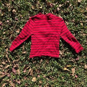 Mock turtle neck top